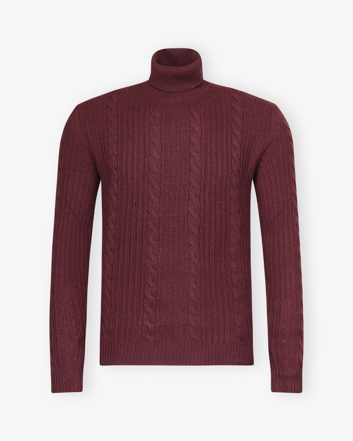 CORNELIANI Corneliani - Turtleneck virgin wool - Bordeaux