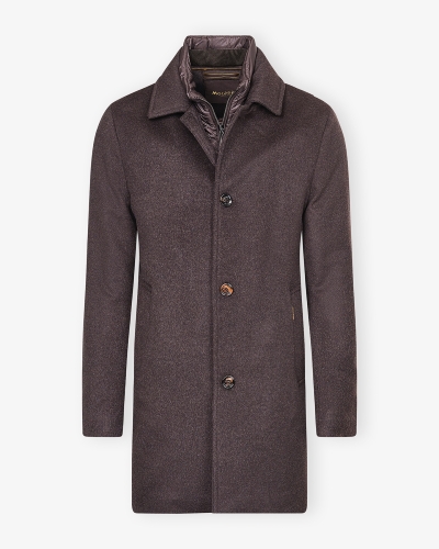 MooRER - Overcoat wool and cashmere - Brown