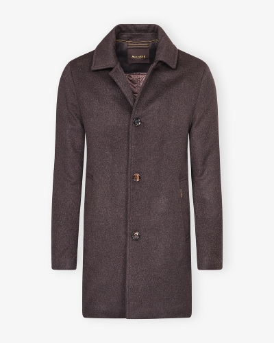 MooRER - Overcoat wool and cashmere - Brown