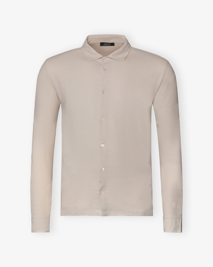 ZANONE Zanone - Polo shirt long sleeve - Ice cotton - Sand