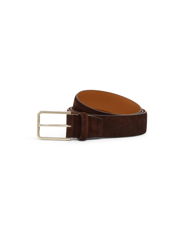 SANTONI Santoni - Belt Goodyear - Calf suede - Brown