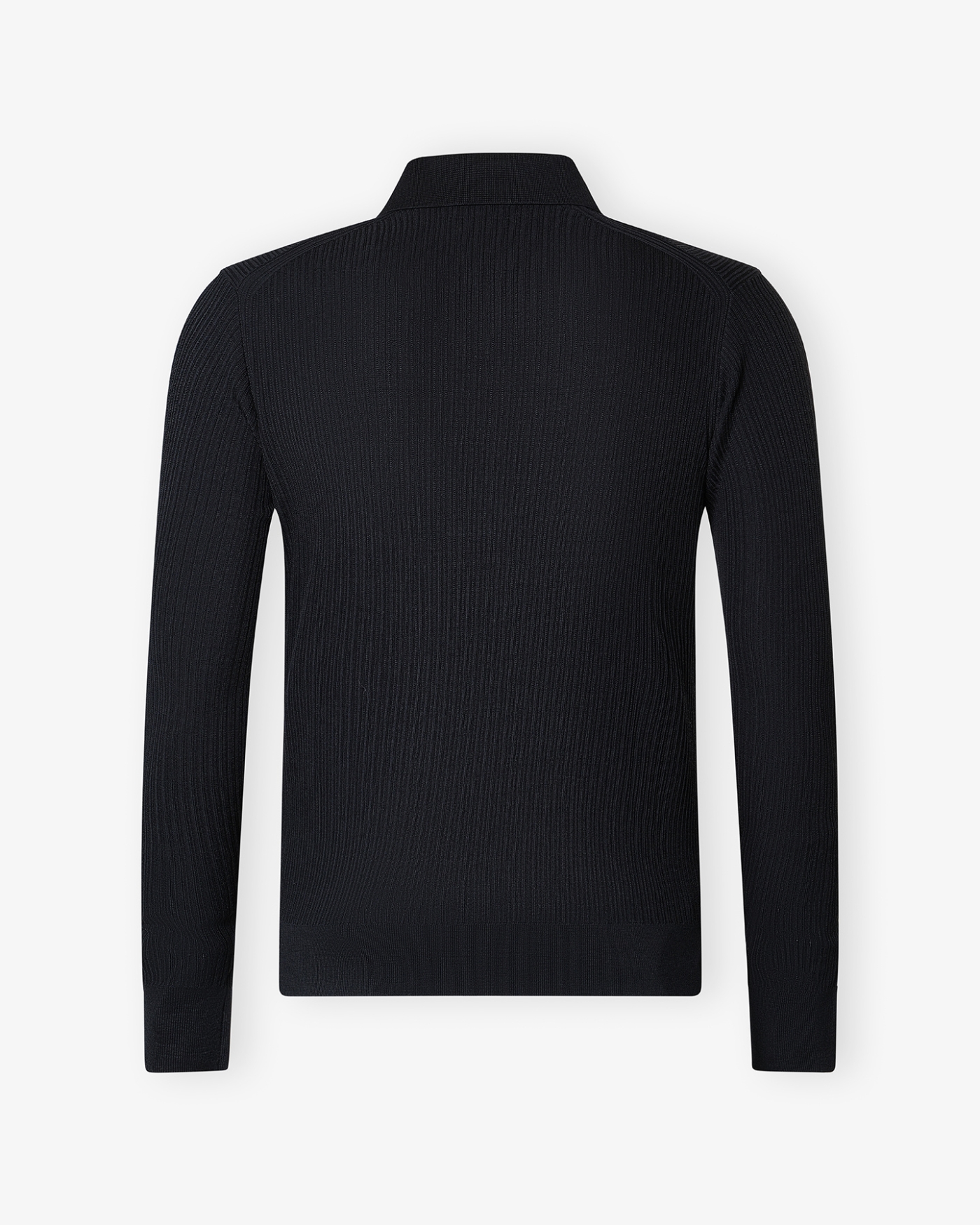 Brioni - Polo long sleeve fine wool - Navy