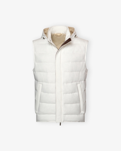 Maurizio Baldassari - Gilet virgin wool - Cream white