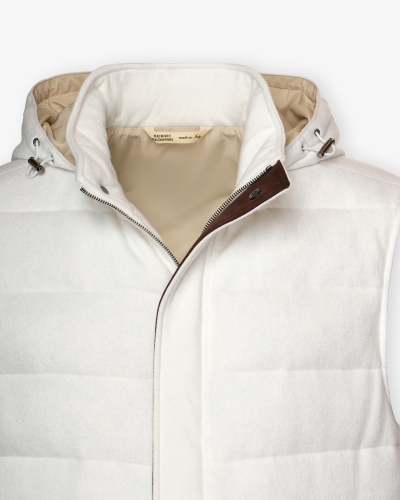 Maurizio Baldassari - Gilet virgin wool - Cream white