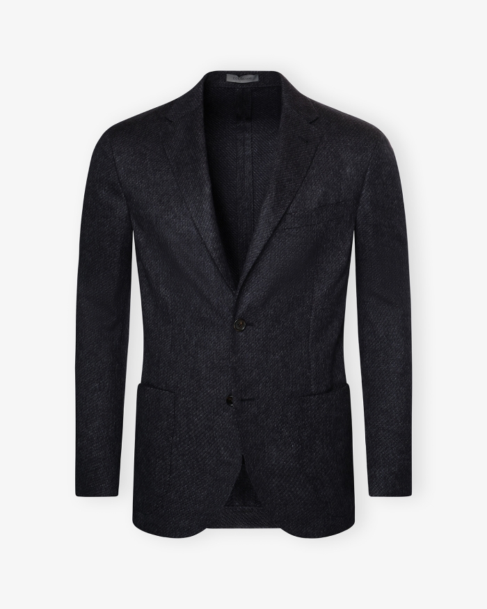 CORNELIANI Corneliani - Whisper jacket silk cashmere - Navy melange