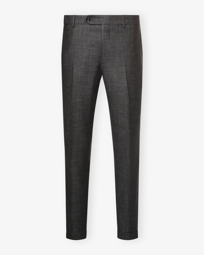 BERWICH Berwich x Fratelli - Trousers wool silk - Dark grey