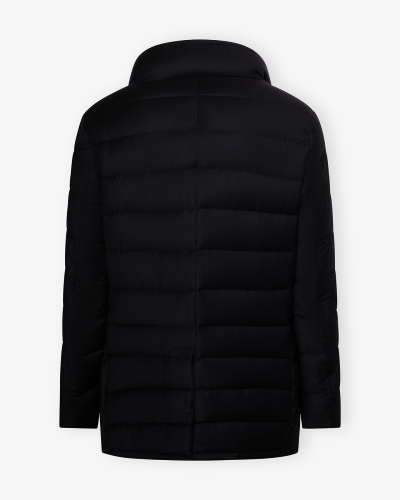 MooRER - Quilted parka - Goose feather cashmere - Navy