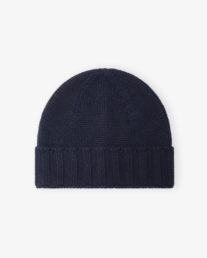 LES HOMMES D'AMSTERDAM LHDA - Beanie cashmere - Navy