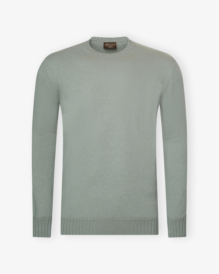 DORIANI CASHMERE Doriani Cashmere - Round neck cashmere - Olive