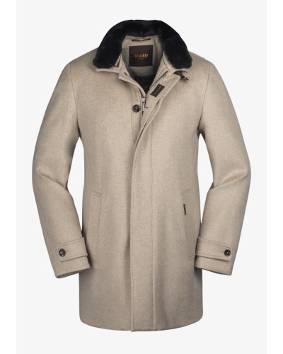 MooRER - Coat baby cashmere - Taupe