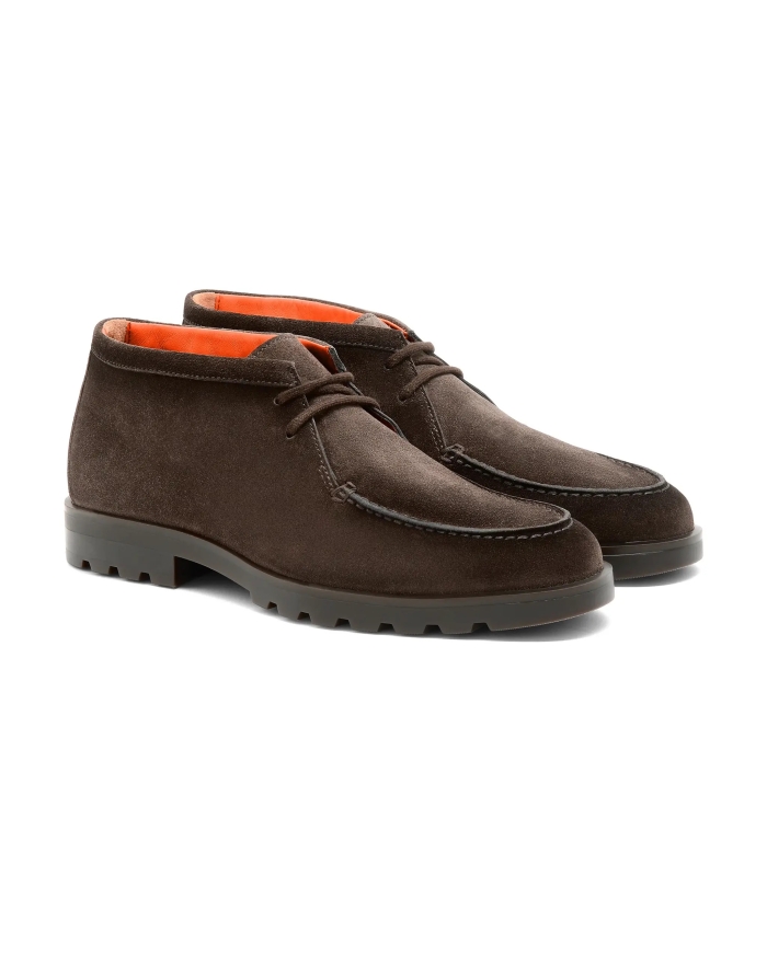 SANTONI Santoni - Suede desert boot - Brown