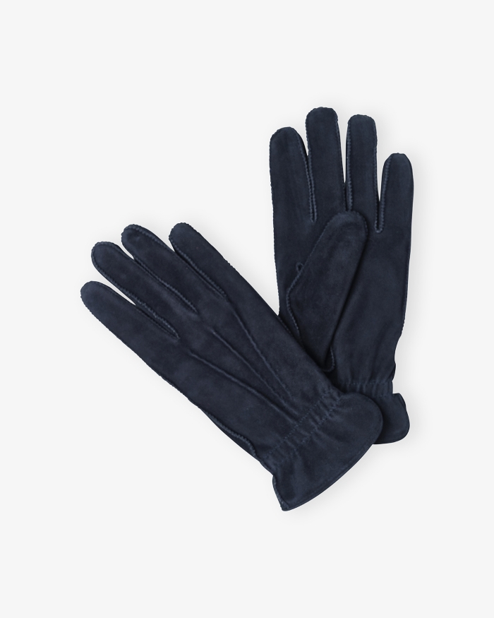 DORIANI CASHMERE Doriani Cashmere - Gloves calf suede cashmere - Navy
