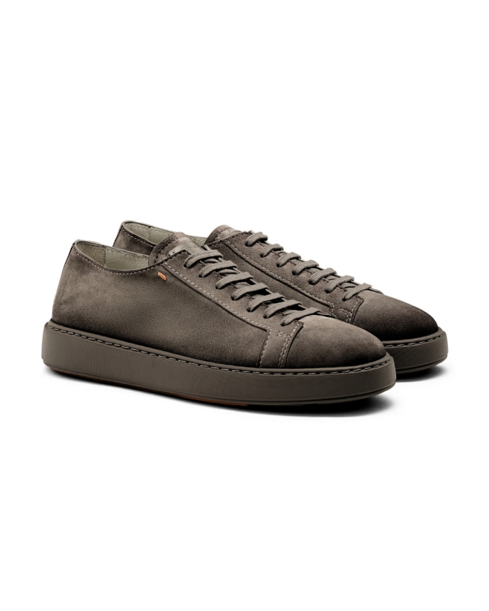 SANTONI Santoni - Sneaker calf silk suede - Brown