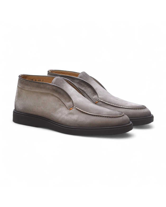 SANTONI Santoni - Desert boot calf silk suede - Taupe