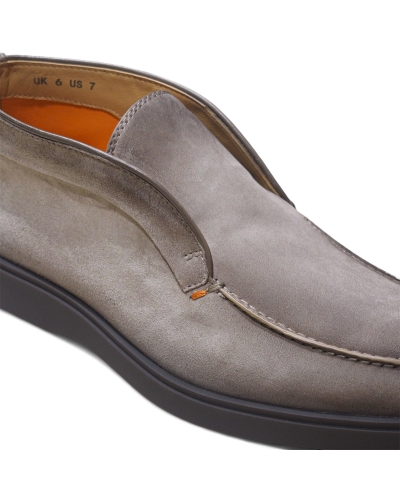 Santoni - Desert boot calf silk suede - Taupe