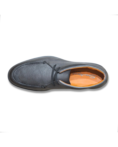 Santoni - Calf leather desert boot rock - Grey