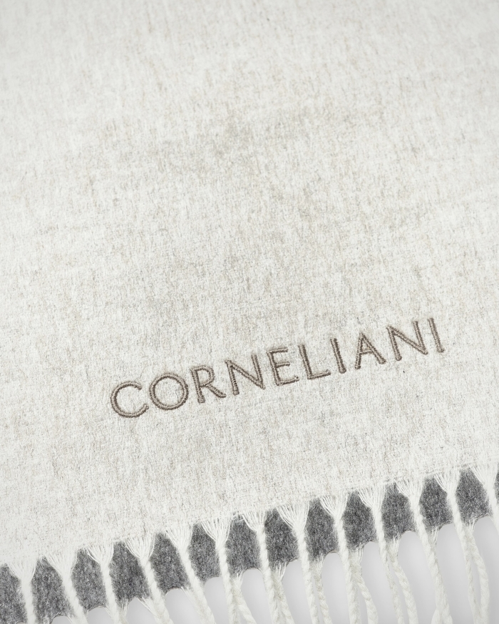 CORNELIANI Corneliani - Scarf cashmere silk - Beige Grey