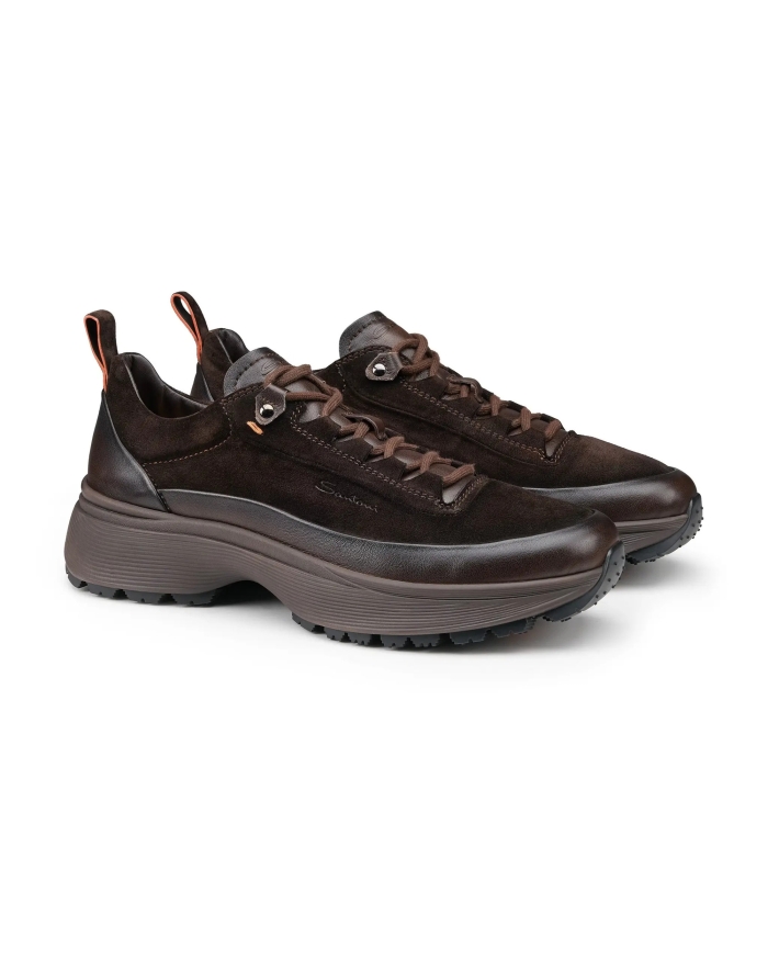 SANTONI Santoni - Easy bounce mountain sneaker - Brown